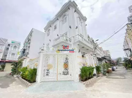 Bán nhà phố góc 2 mặt tiền hẻm 8m khu dân cư đường Huỳnh Tấn Phát, Nhà Bè