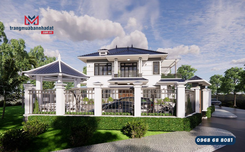 Mẫu nhà theo phong cách mái Nhật có sân vườn: Góc nhỏ thiên nhiên trong lòng thành phố