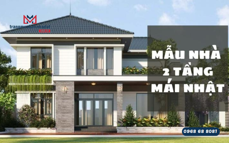 Tận hưởng sự yên bình và sang trọng với nhà mái Nhật 2 tầng