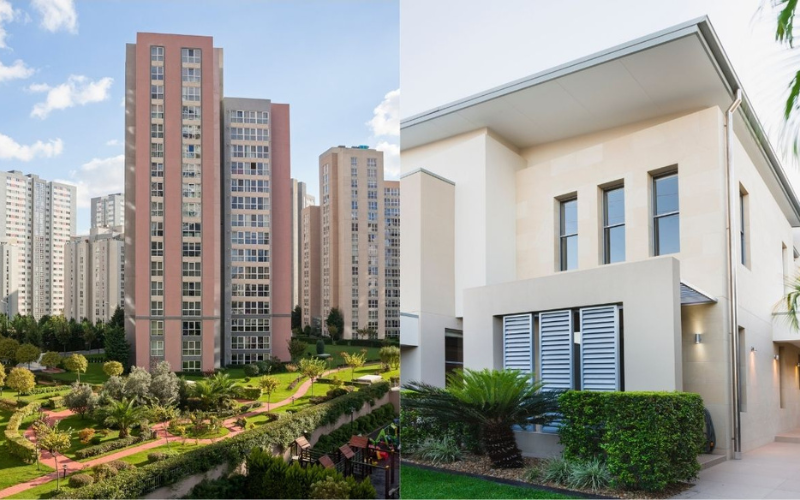 So sánh nhà riêng và chung cư cao cấp