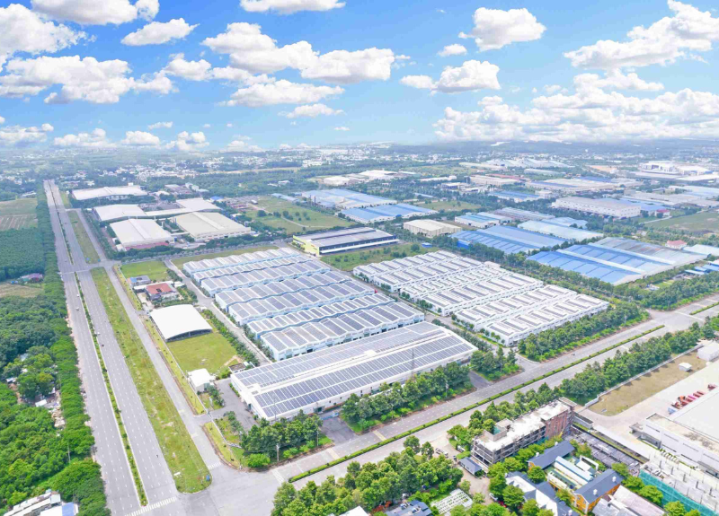 Hạ tầng khu công nghiệp hiện đại, phù hợp xây dựng kho xưởng tiêu chuẩn