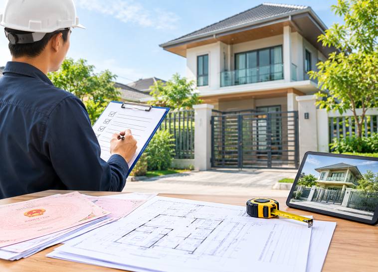 Khảo sát hiện trạng nhà đất và đối chiếu thông tin thực tế với hồ sơ pháp lý trước khi giao dịch