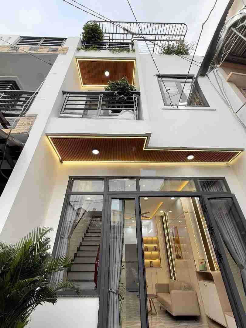 Nhà đẹp nở hậu HXH 6m 468/ Phan Văn Trị, P7, GV. 4,8x15(72m2). 1trệt - 2lầu. SHR